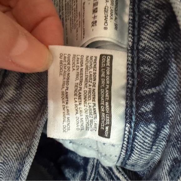 Levis Line 8 Slim Fit Jeans Mens 29x32 Acid Wash Streetwear Vintage Denim - Picture 10 of 13